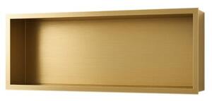 Półka łazienkowa wnękowa HYDROSAN IGA-GL-90X30X10 Złoty szczotkowany 90x30x10 cm