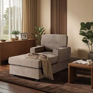 Fotel Wypoczynkowy Kanapa Sofa Do Salonu Sypialni Tapicerowany NEO BeÅ¼owy