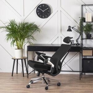 KrzesÅo Obrotowe Biurowe Fotel Ergonomiczny Biurowy Obrotowy Czarny WILLY