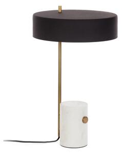 Biało-czarna lampa stołowa z metalowym kloszem (wys. 53 cm) Phant – Kave Home