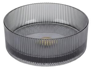 Umywalka nablatowa HYDROSAN BRILLANT2-BL-400 Okrągły Czarny