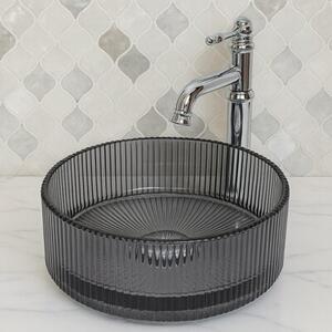 Umywalka nablatowa HYDROSAN BRILLANT2-BL-400 Okrągły Czarny