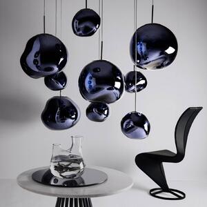 Tom Dixon Lampa wisząca designerska Melt Mini, możliwość ściemniania, aluminiowy / szary / cynkowy, salon / jadalnia, tworzywo sztuczne, design