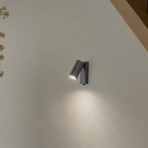Reflektor ścienny FOURTY, ciemnoszary, wysokość 17 cm, metal, GU10 FOURTY Nowodvorski Lighting, aluminiowy / szary / cynkowy, salon / jadalnia, metal, nowoczesny