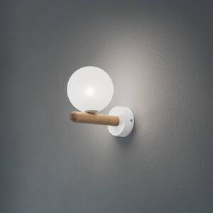 Kinkiet Estera TK Lighting, możliwość ściemniania, biały / opal, salon / jadalnia, szkło, nowoczesny
