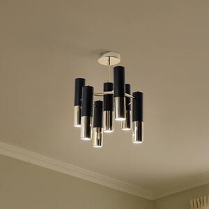 Lampa sufitowa Orino Domiluce, możliwość ściemniania, mosiężny / złoty, salon / jadalnia, metal, nowoczesny