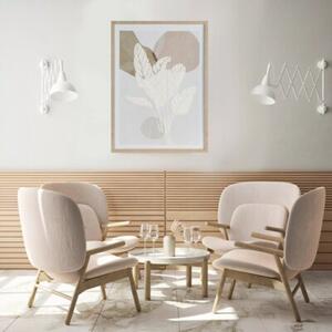 Obraz EUROFIRANY 436135 45 x 60 cm Biało-beżowy