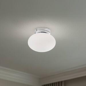 Lampa sufitowa Ufo Domiluce, możliwość ściemniania, biały / opal, salon / jadalnia, szkło, nowoczesny