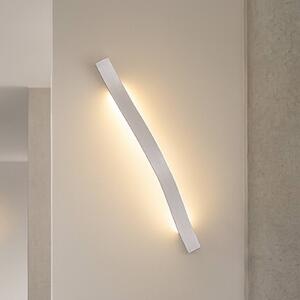 Kinkiet LED Alvon Lindby, aluminiowy / szary / cynkowy, salon / jadalnia, metal, nowoczesny