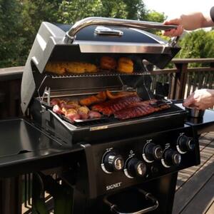 Grill ogrodowy gazowy BROIL KING Signet 390 Shadow 11.4 kW 65 x 38 / 60 x 26 cm