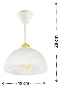 Biała nowoczesna lampa sufitowa - S6-E19