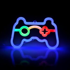 Kinkiet dla dzieci neonowy gamepad LED 3W USB-A bateria 3xAA Neon Polux