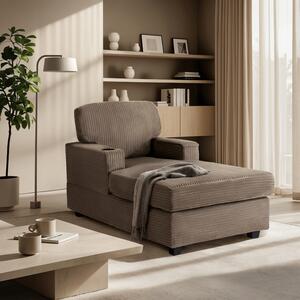Fotel Wypoczynkowy Sofa NEO Beżowy Sztruksowy Nowoczesny