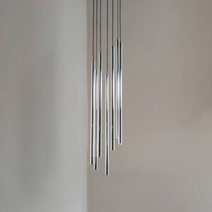 Lampa wisząca Sopel Lux SIGMA, możliwość ściemniania, aluminiowy / szary / cynkowy, salon / jadalnia, metal, nowoczesny