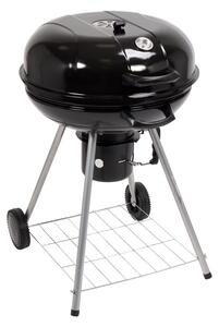 Grill ogrodowy węglowy TOYA 99584 Zamykany, okrągły, kółka, termometr, popielnik