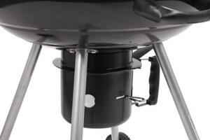 Grill ogrodowy węglowy TOYA 99584 Zamykany, okrągły, kółka, termometr, popielnik