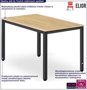 Industrialny stół prostokątny dąb + czarny - Ativ