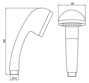 Bateria wannowa natynkowa DEANTE Boro BMO 057M Chrom