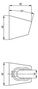 Bateria wannowa natynkowa DEANTE Boro BMO 057M Chrom