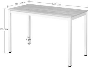 Industrialny stół prostokątny dąb + czarny - Ativ