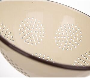 Cedzak kuchenny emaliowany brązowy BROWN 22 cm