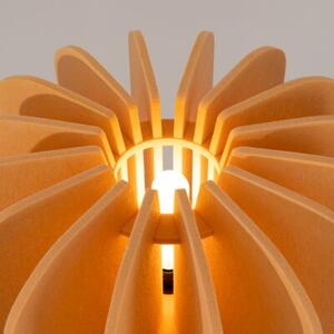 Lampa podłogowa nowoczesna nastrojowa trójnóg żółta filcowa 1xE27 15W MULA Sollux Lighting