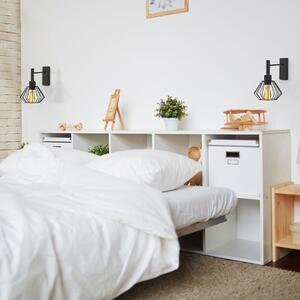 KINKIET ŚCIENNY INDUSTRIALNY Z DRUCIANYM KLOSZEM KAYAH LOFT