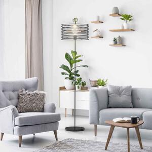LAMPA STOJĄCA DO SALONU Z DRUCIANYM KLOSZEM CHIARA LOFT