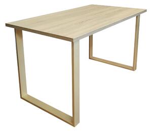 Stół do salonu kuchni 70x120x28 LOFT złoty Dąb Sonoma