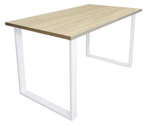 Stół do salonu kuchni 70x120x28 LOFT biały Dąb Sonoma