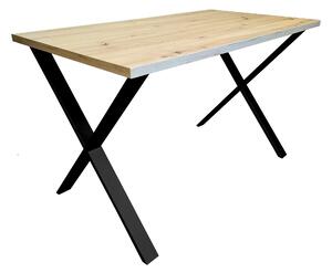 Stół do salonu kuchni 70x120x28 LOFT X czarny Dąb Craft