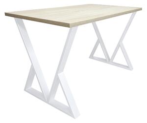 Stół do salonu kuchni 70x120x28 LOFT V biały Dąb Sonoma