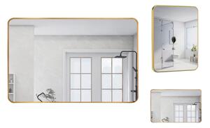Lustro LOFT 40x60cm złote ścienne łazienkowe do salonu sypialni loftowe Industrialne minimalistyczne