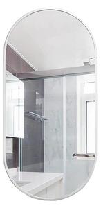 Lustro Elipsa 75x40cm srebrne GX-06 ścienne owalne łazienkowe do salonu sypialni loftowe Industrialne minimalistyczne