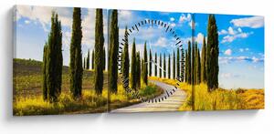 Obraz - Krajobraz (z zegarem) (90x30 cm)
