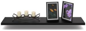 Półka Wisząca STIVMEBLE Ścienna 80 cm na książki zdjęcia 80x15x1,8 cm Czarny Mat