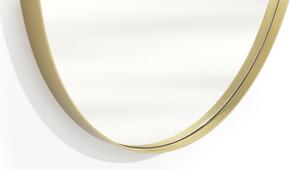 Okrągłe lustro Nicole w metalowej ramie 60 cm - złote