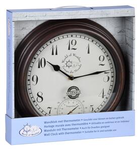 Zegar ogrodowy z termometrem Esschert Design Time