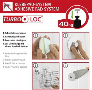 Nierdzewna szczotka do WC Wenko Turbo-Loc® Orea