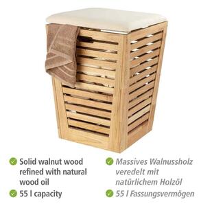 Naturalny drewniany kosz na pranie 55 l Norway – Wenko