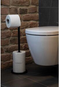 Czarny stalowy stojak na papier toaletowy – Wenko