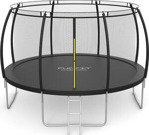 Trampolina ogrodowa dla dzieci 374cm FUNFIT siatka wewnętrzna PREMIUM 12ft