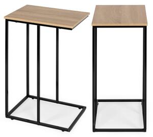 Mobilny stolik pomocniczy boczny pod laptopa metalowy stelaÅ¼ ModernHome