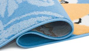 Niebieski dywan z motywem kowbojskim - Jomi 12X