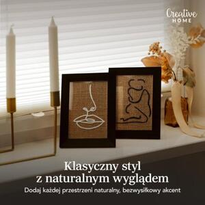 Sosnowa Ramka na Zdjęcia | CREATIVE HOME | 2-pak 10x15cm | Czarny
