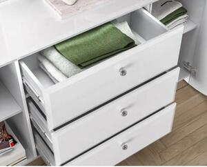 Komoda BLANC 02 2D3S 160 biaÅy poÅysk