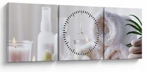 Obraz - Spa (z zegarem) (90x30 cm)