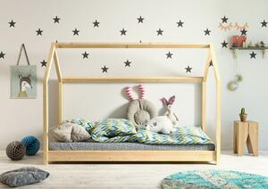 Łóżko dziecięce sosnowe w kształcie domku 160x80