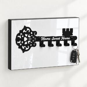 Wieszak na klucze na płycie, Metal, HOME SWEET HOME | ArtD Home