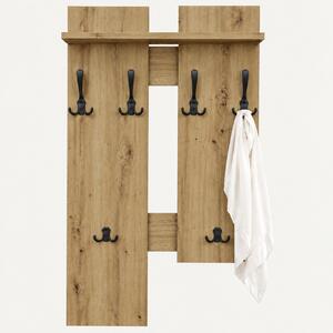 Wieszak ścienny 60 cm na ubrania, do przedpokoju Dąb Artisan | ArtD Home | Tutaj jest produkt bez wyboru kolorów. Chcesz inny kolor wpisz w "Szukaj" 3